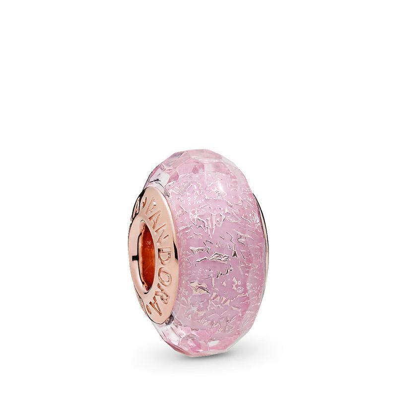 Pandora Rose™ Pink Shimmering Murano Glass Charm - Pandora Rose/Glass/Pink - Canada | YH7160XM